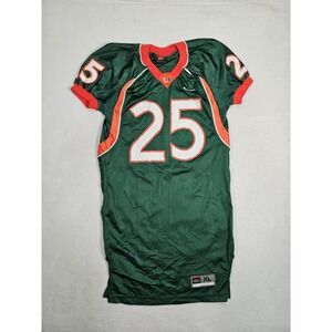 Miami Hurricanes Green Nike Skill Cut Team Issued VTG Football Jersey Size‎ XL